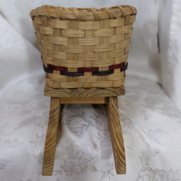 🎄 LTD Commodities NIB 1997 Santa Sleigh wood straw brown vintage - Picture 4 of 12